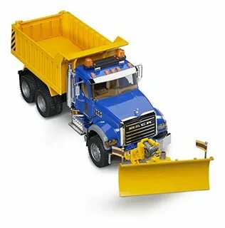 Купить Bruder MACK Granite Dump Truck with Snow Plow Blade в