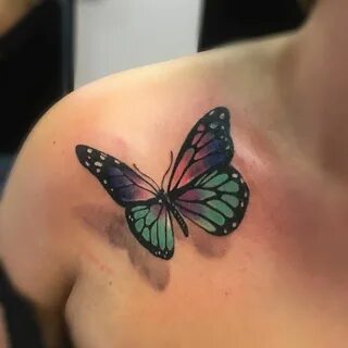 Ebony butterfly tattoo pic