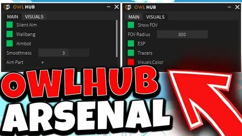 HOW TO HACK ROBLOX OWL HUB ARSENAL FREE DOWNLOAD