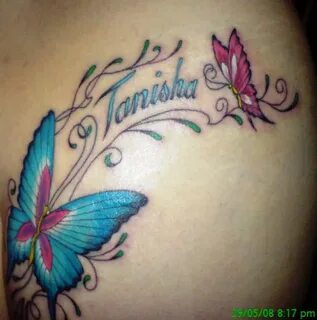 Butterfly Tattoos With Names In Them - Tattoos Book - 65.000