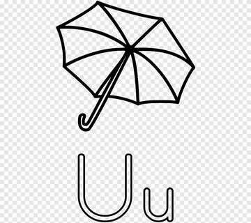 Coloring book Letter Black and white, letter u, angle, leaf 