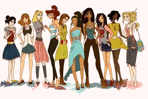 Modern Disney Princesses by Twilight-Kairi on DeviantArt Mod