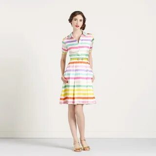 Kate Spade Candy Shop Jeanette Dress fashioned of a luxuriou