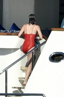 LEILA GEORGE in Swimsuit at a Yacht in Porto Cervo 08/10/201