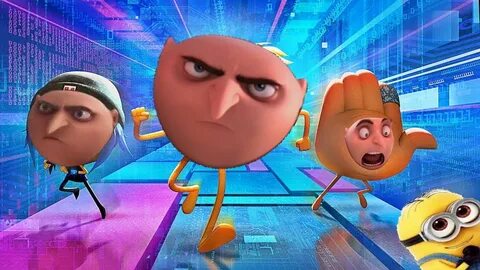 The Emoji Movie but every time it's cringy Gru threatens to 