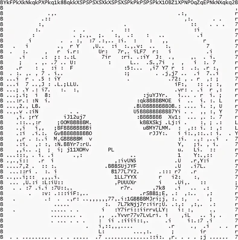 Animated ASCII art - a smily girl