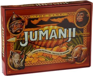 Deluxe Jumanji Classic Retro Board Game Real Wooden Box Toys