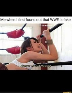 Me when I ﬁrst found out that WWE is fake Wrestli 