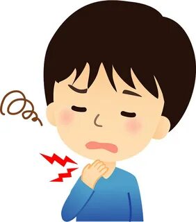 Sore Throat Cold Sick Clipart - 喉 が 痛 い イ ラ ス ト - Png Downlo