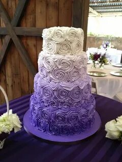 Turquoise And Purple Wedding Cakes - Фото база