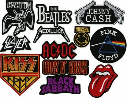 #Bands Band patches, Band stickers, Rock band logos
