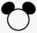 Mickey Mouse Head Outline Png - Frame Mickey Mouse Png, Tran