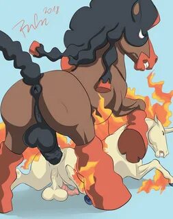 Yaoi pinup mudsdale+rapidash