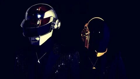 Daft Punk Wallpaper 4K, Electronic music duo, Black backgrou
