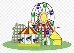 Clip Free Stock Carnival Color Big Image Amusement Park Clip