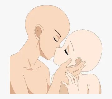 Clip Art Collection Of Free Drawing - Anime Couple Base Kiss