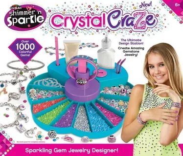 Cra-Z-Art Shimmer & Sparkle Crystal Craze Gem Jewelry Design