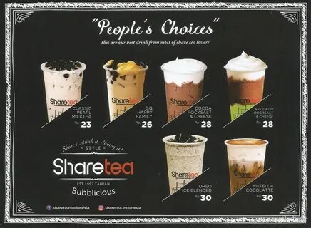 Daftar Harga Share Tea - Lutri Online