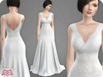 Lana CC Finds - Wedding Dress 10 RECOLOR 1 Kleid hochzeit, K