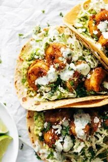 Spicy Shrimp Tacos with Garlic Cilantro Lime Slaw Recipe Cil