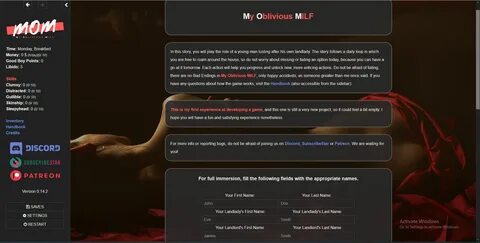 Adult Games World " My Oblivious MILF - Version 0.14.2 P. Co