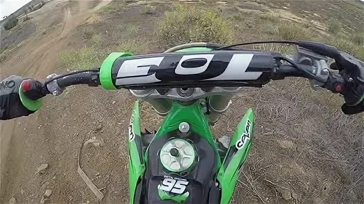 Riding my custom 2001 kx 250 with restyle kit trail riding -