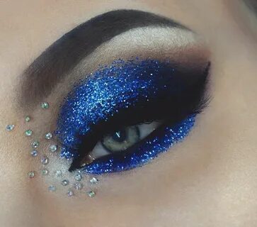 ROYAL BLUE GLITTER // IG )BANGTSIKITSIKI Glitter eyebrows, M