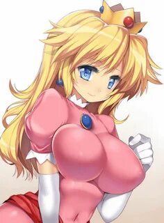 I never knew Princess Peach was THAT top-heavy in the chest 