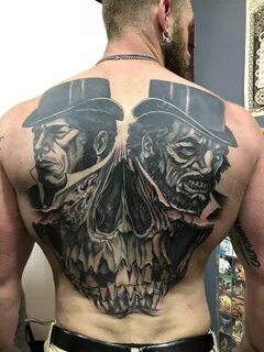 Dr Jekyll and Mr Hyde done by Amanda at Glass Beetle Tattoo 