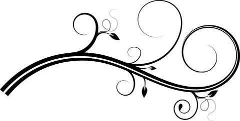 Simple Flourish Source - Swirls Png - (1600x809) Png Clipart