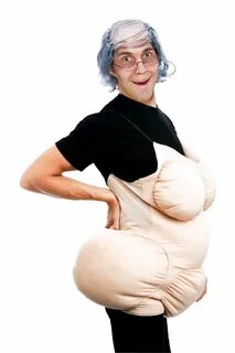 Halloween costume old lady boobs sagging