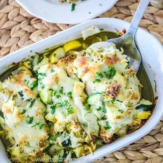 Baked Chicken and Zucchini - One dish easy dinner recipe Chi