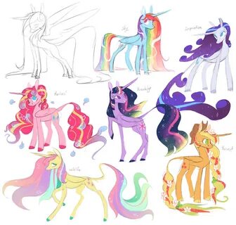 Mane 6 as alicorn princesses cause idk; why not I’d love to 