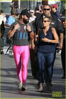 Full Sized Photo of shia labeouf wears pink tights to accept