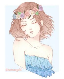 pastel flower crown peepeepoopoo - Illustrations ART street