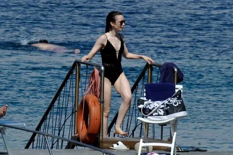 Lily Collins in Swimsuit 2017 -07 GotCeleb