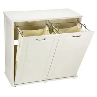 Double Tilt Out Laundry Hamper Cabinet