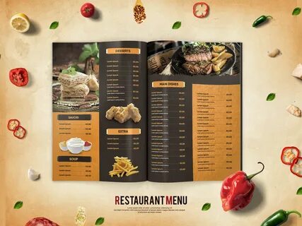 Free Download PSD File Restaurant Menu on Behance