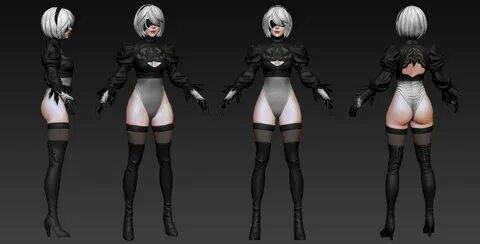 Hey guys, I'm very excited to share a 2B fanart in the game 