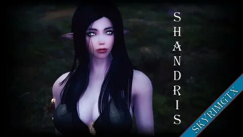 Skyrim: Night Elf Follower - Shandris - YouTube