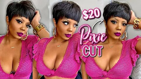 😱 $20 SILK PRESS or Fresh RELAXER? PIXIE Bowl Cut Wig! No LE