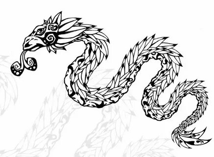 Quetzalcoatl Aztec Dragon Tattoo - Wiki Tattoo