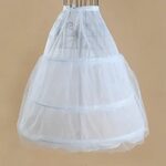 Женское Двухслойное Сетчатое платье с 3 кольцами, белое свад
