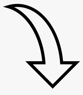 Curve Clipart Arrow - Strzałka Png, Transparent Png - kindpn