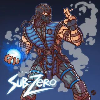 Smokin' Sub-Zero by snowkie on DeviantArt Mortal kombat art,