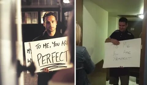 "Love Actually"-Inspired Proposal