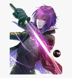 Purple Haired Anime Boy - Purple Haired Anime Guy, HD Png Do