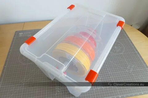 DIY 3D Printer Filament Dry Boxes - Clever Creations