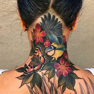 PINNED BY: @LOVEMEBEAUTY85 Back of neck tattoo, Neck tattoo 