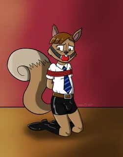 A Tied Up Squirrel by KiyoshiRingtail97 -- Fur Affinity dot 